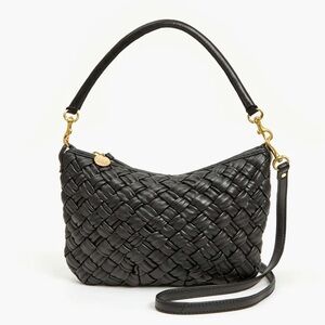Clare V Petit Moyen Black Puffy Bag with short and long strap!Excellent Cond!